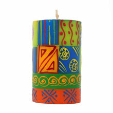 Load image into Gallery viewer, Single Boxed Hand-Painted Pillar Candle - Shahida Design - Nobunto
