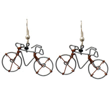 Load image into Gallery viewer, Wire Bicycle Earrings - Creative Alternatives
