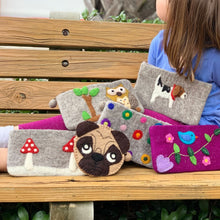 Load image into Gallery viewer, Pug Felt Clutch - Global Groove (P)

