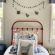 Load image into Gallery viewer, Felt Dragon Garland - Blue Colors - Global Groove
