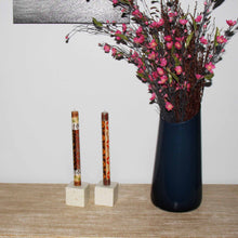 Load image into Gallery viewer, Tall Hand Painted Candles - Pair - Akono Design - Nobunto
