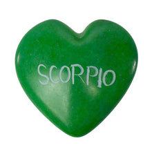 Load image into Gallery viewer, Zodiac Soapstone Hearts, Pack of 5: SCORPIO
