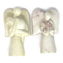 Load image into Gallery viewer, Angel Soapstone Sculpture Holding Dog
