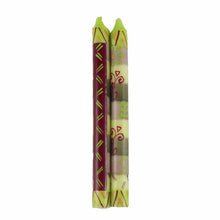 Load image into Gallery viewer, Hand Painted Candles in Kileo Design (pair of tapers) - Nobunto
