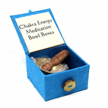 Load image into Gallery viewer, Mini Meditation Bowl Box: 2" Throat Chakra - DZI (Meditation)
