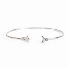 Load image into Gallery viewer, Star and Moon Cuff Bracelet
