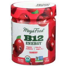 Load image into Gallery viewer, MEGAFOOD: B12 Energy Gummies Cranberry, 70 pc
